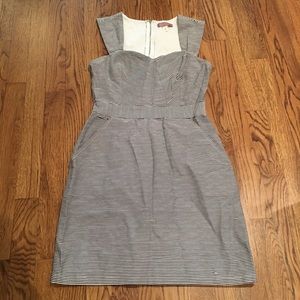 Harper Black & White Strapless Dress - Size S